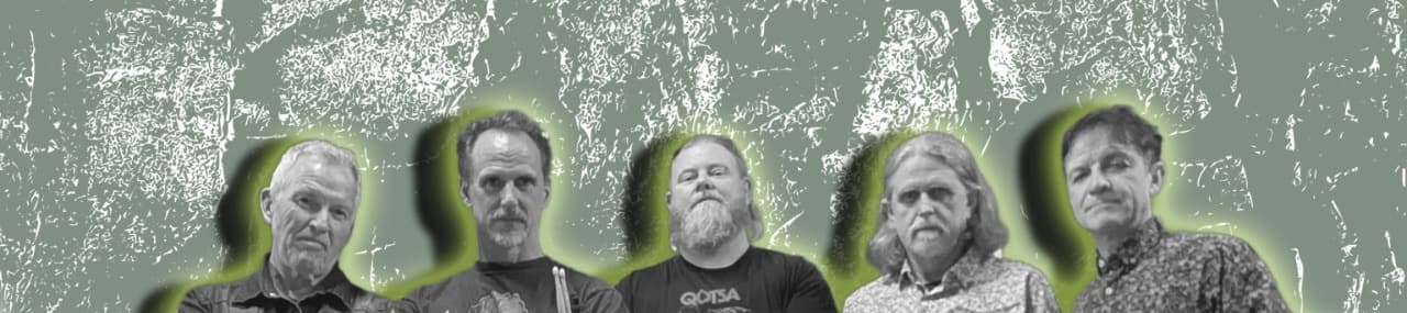 The Hydraphonics: Rohan Clifford, Daniel Watts, John Ayton, Peter Stevens and Glenn Middleton